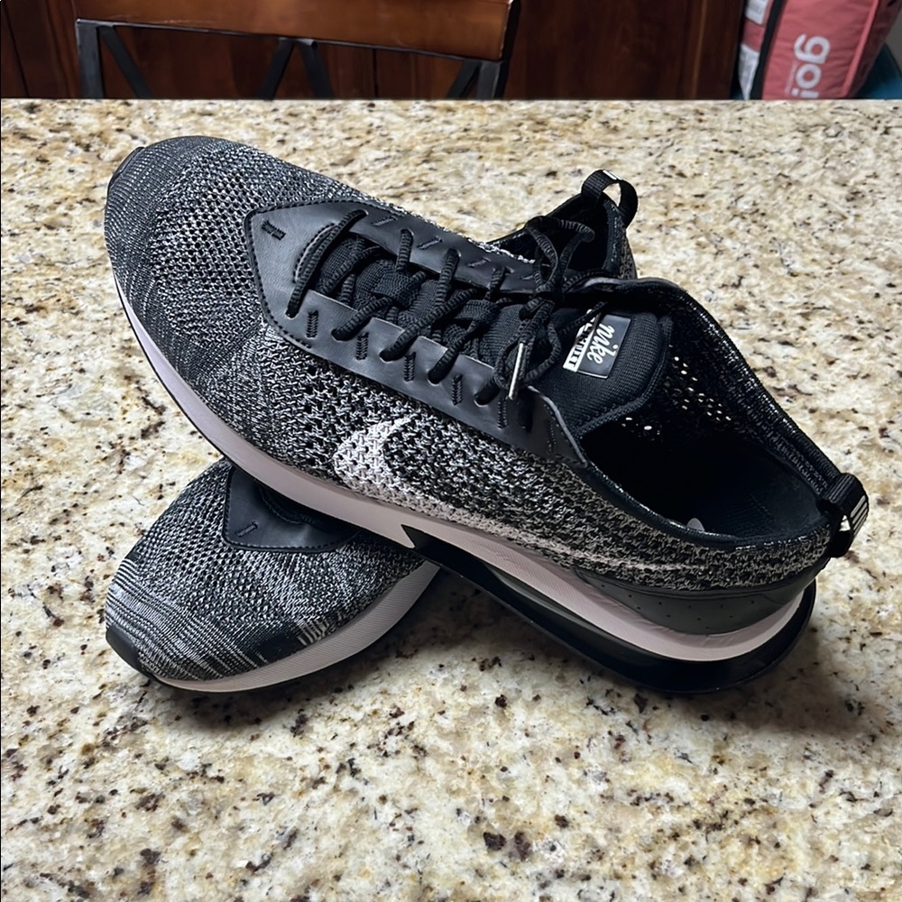 Nike Black and White FlyKnit Shoes